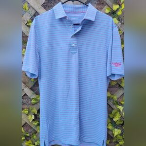 Johnnie O mens striped polo golf shirt